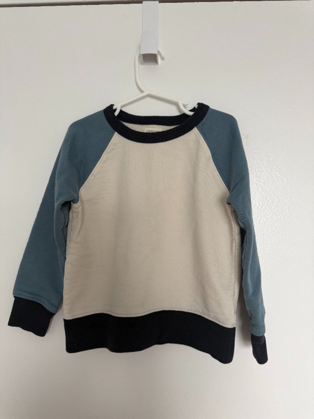 J Crew Kids Color Block Sweatshirt Size XS (4-5)